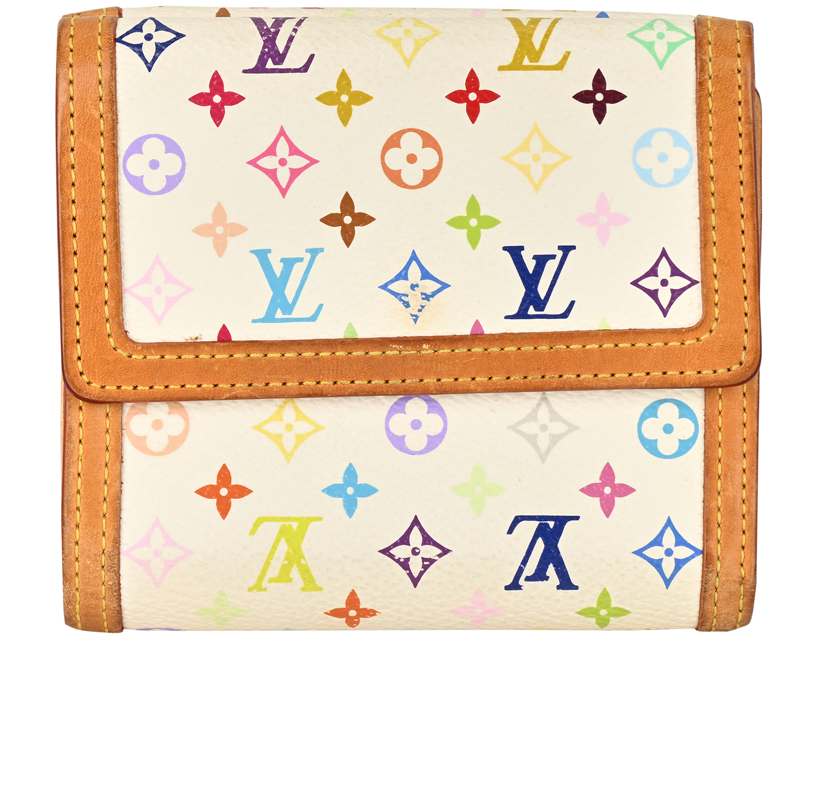 Louis Vuitton X Takashi Murakami Purse, &pound;280, Accessories, White, Canvas, Back view